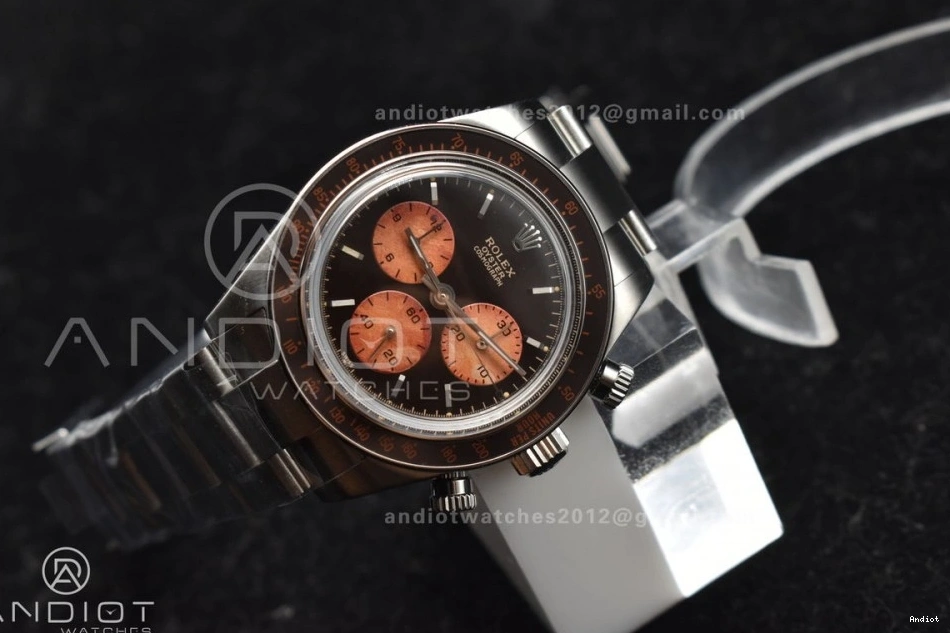 Daytona SS Dial Orange on SS A7750 Best Bracelet Edition Black ADGF 0306